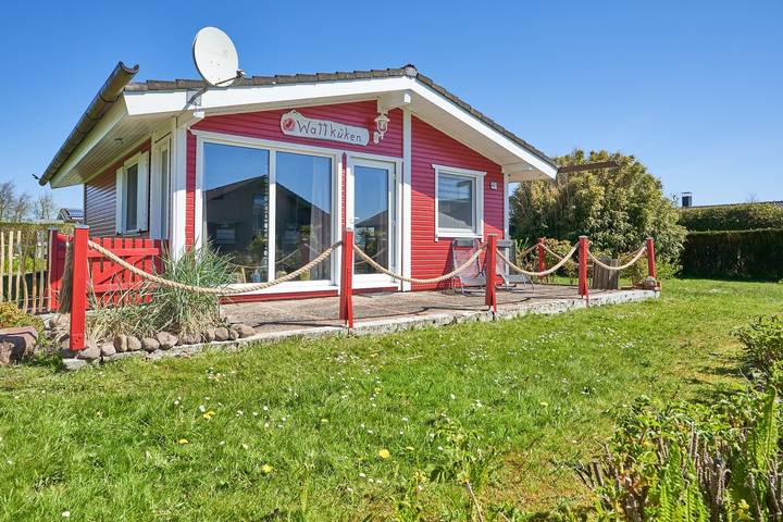 Ferienhaus für 4 Personen, mit Terrasse und Sauna sowie Garten in der Husumer Bucht