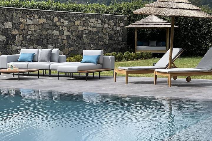 Casa de férias para 8 pessoas, com terraço e jardim em Furnas