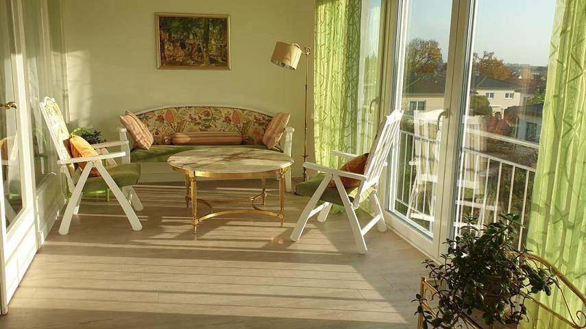 Ferienwohnung für 6 Personen, mit Balkon und Terrasse sowie Ausblick in Lengerich