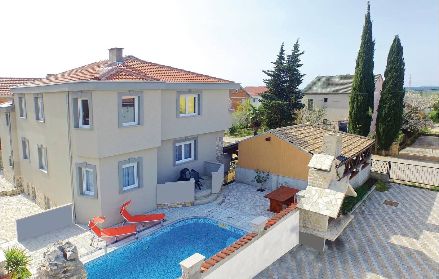 Vakantiehuis voor 20 personen met terras in Polača, Zadar