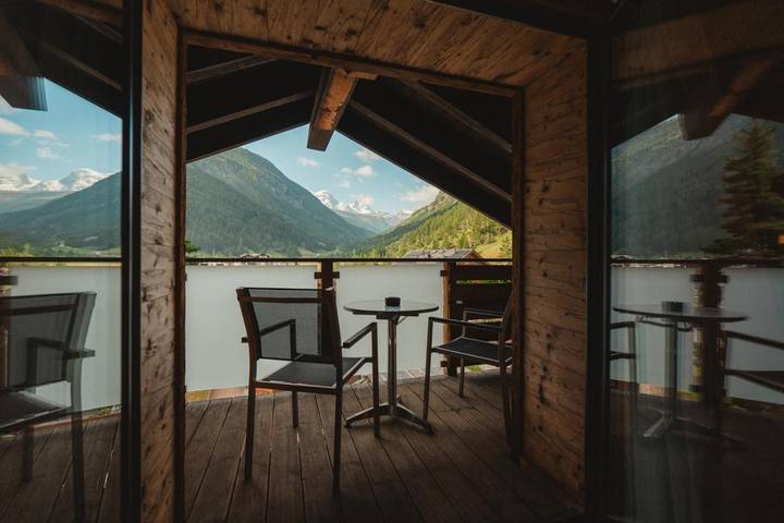 Hôtel pour 2 personnes, avec terrasse ainsi que sauna et vue, animaux acceptés à Täsch - 3