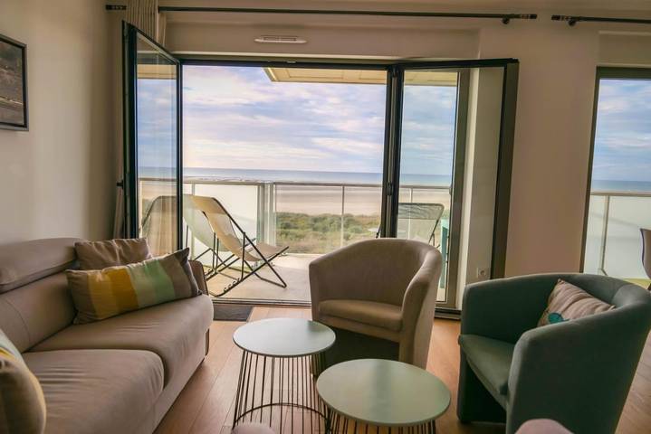 Location de vacances pour 4 personnes, avec terrasse et vue à Berck