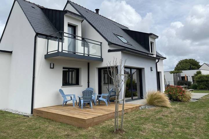 Maison de vacances pour 8 personnes, avec jardin et balcon à Belz