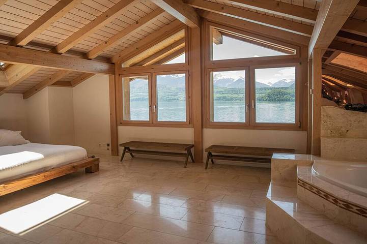 Gîte pour 4 personnes, avec balcon et jacuzzi à Sigriswil - 3