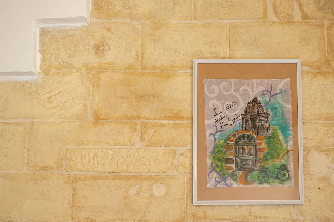 Ganze Wohnung, Apartment 'La Corte Della Zia Santa' mit privater Terrasse, Wlan und Klimaanlage in San Cesario di Lecce, Lecce Provinz