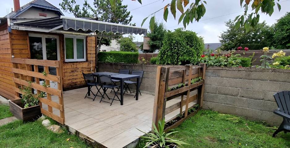 Studio pour 2 personnes, avec Terrasse et Jardin