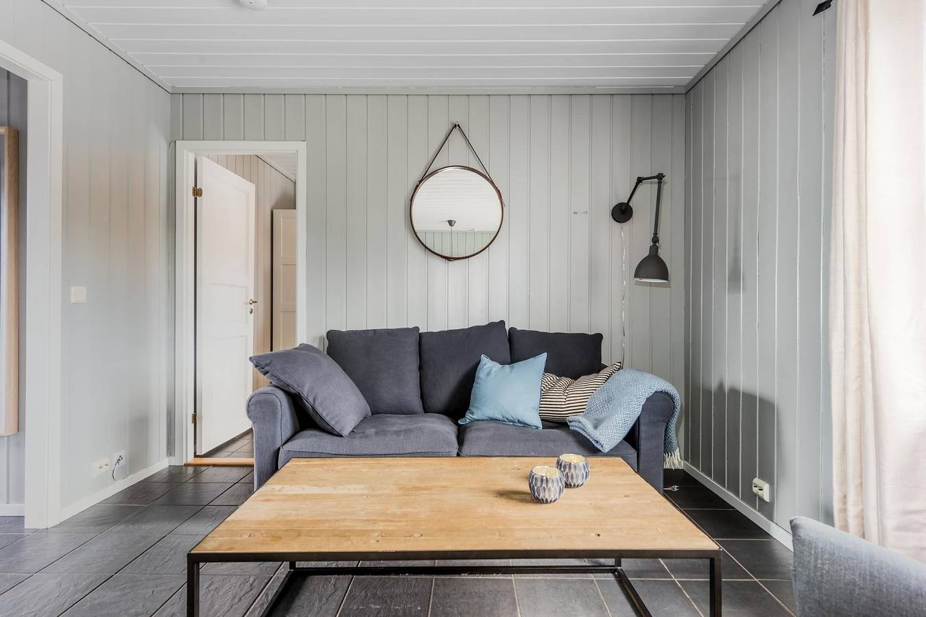Ferienhaus für 5 Personen mit Balkon in Løten