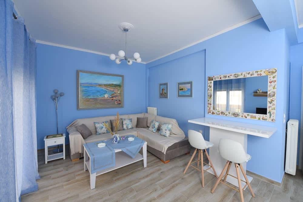 Geheel appartement, Blue Cozy Home in Kyparissia, Fully Equipped Nest in Kyparissia, Golf van Kyparissia