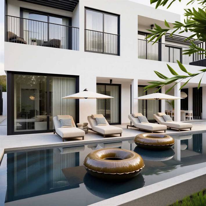 Villa pour 8 personnes, avec jacuzzi et sauna ainsi que piscine et jardin, animaux acceptés dans Rab - 3