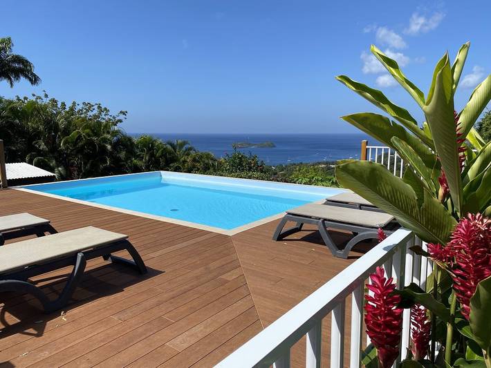 Location de vacances pour 10 personnes, avec jardin ainsi que piscine et balcon à Bouillante - 2