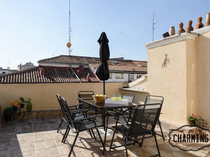 Apartamento para 5 personas, con Terraza en Centro (Madrid)