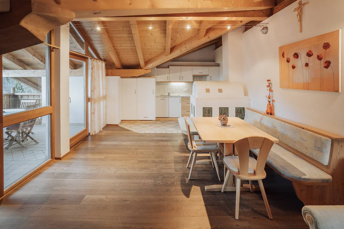 Ganze Wohnung, Ferienwohnung 'Oberegghof Hahnenkamm' mit Bergblick und Wlan in Riffian, Passeiertal