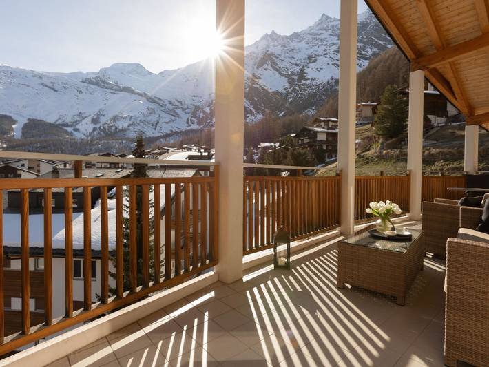 Vakantiewoning voor 7 personen, met balkon in Saas-Fee