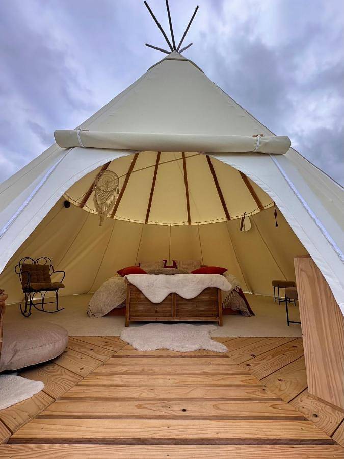 Tente pour 2 personnes, avec vue ainsi que jardin et terrasse dans le Calvados - 4