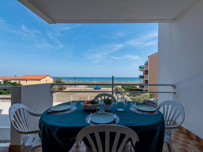 Gîte pour 4 personnes, avec Balcon et Terrasse à Le Barcarès