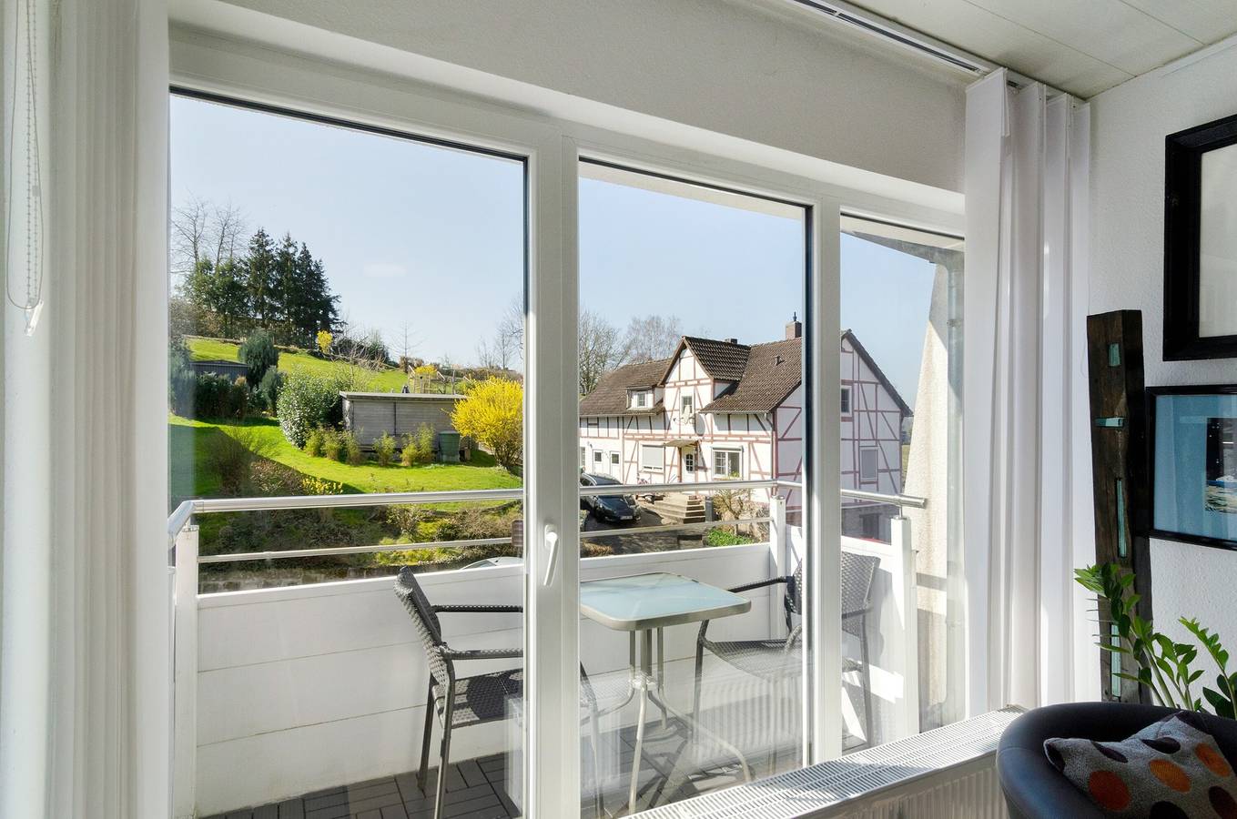 Ganze Wohnung, Ferienwohnung 'Kupfer' mit Balkon und Wi-Fi in Niestetal, Hessisches Bergland