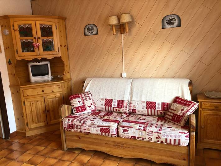 Studio pour 4 personnes, avec balcon, animaux acceptés à Chatel