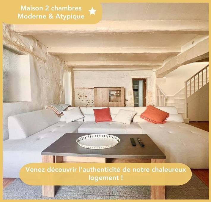Gîte pour 6 personnes, avec Terrasse et Jardin à Saint-Coutant-le-Grand