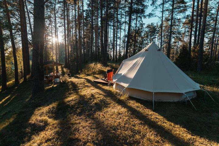 Kemping dla 4 osób, z taras i widok w Estonia