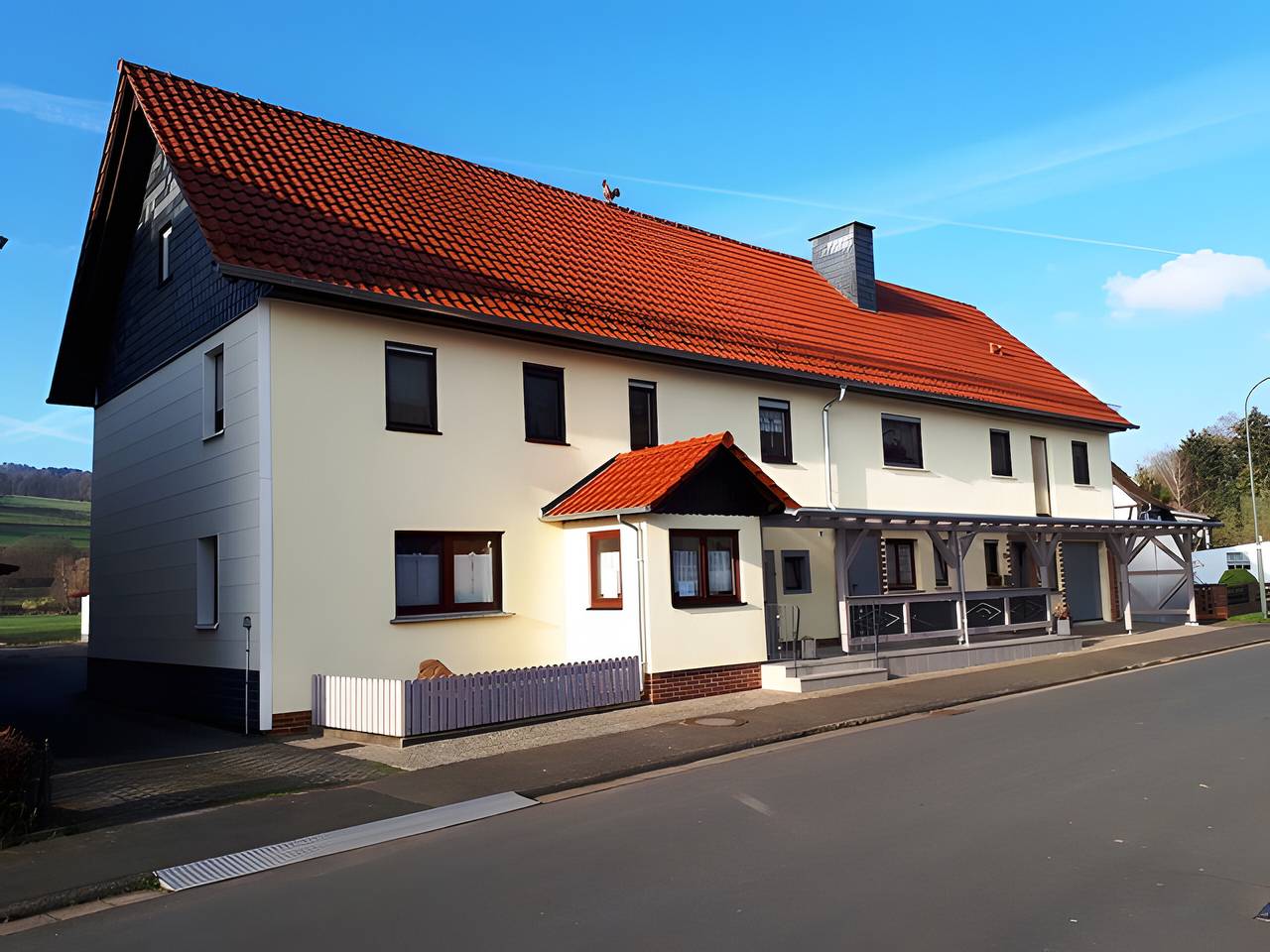 Ganze Wohnung, Apartment 'Mit 60qm' mit gemeinsamer Terrasse, gemeinsamem Garten und Wlan in Steinau an der Straße, Main-Kinzig-Kreis