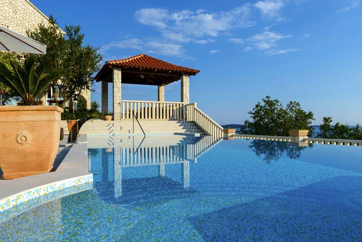 Luxus Villa fuer 10 Gaeste mit beheizten Pool und atemberaubenden Meerblick in Soline Dubrovnik, Općina Župa dubrovačka