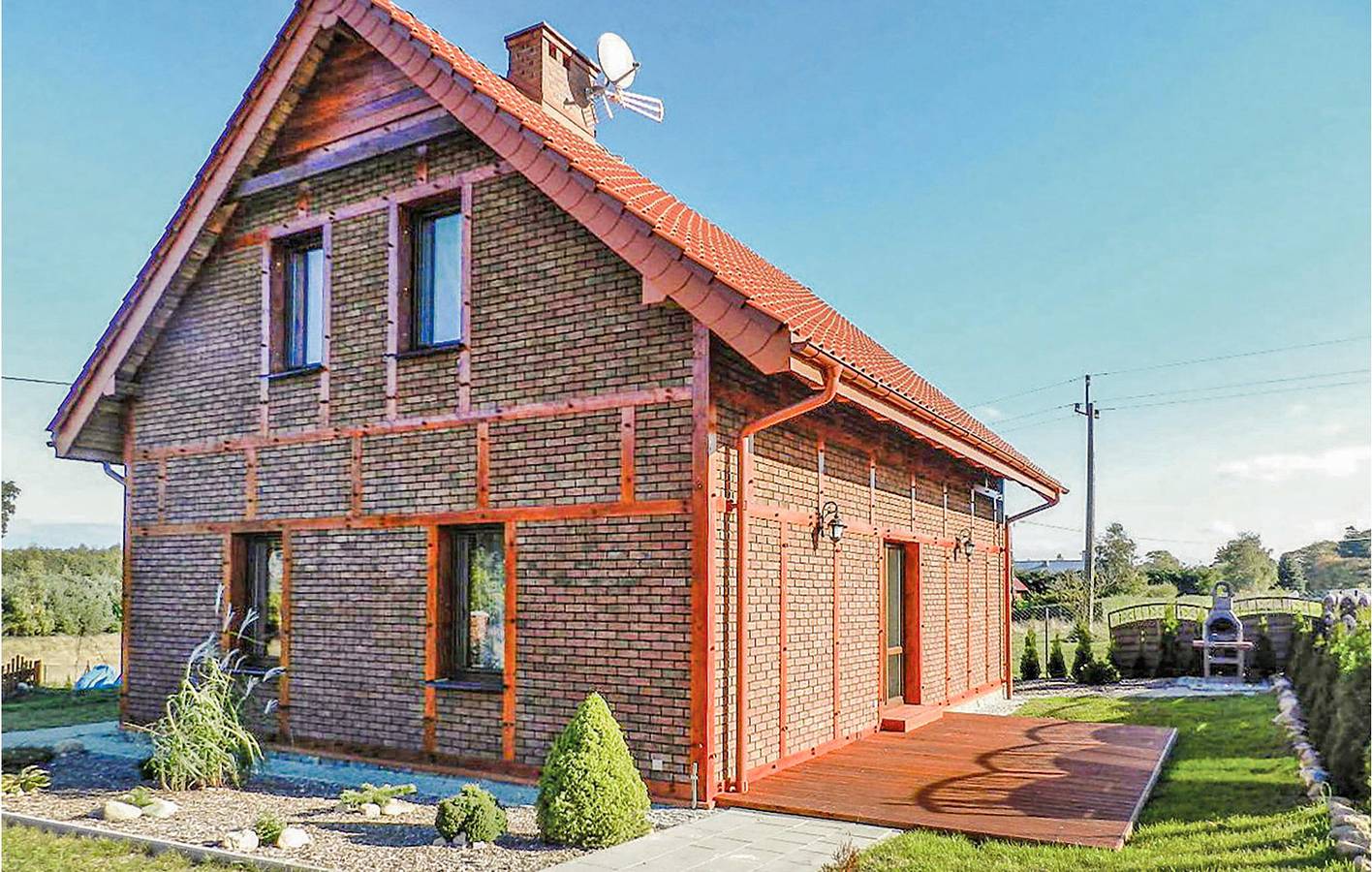Ferienhaus für 6 Personen mit Pool in Slowinzischer Nationalpark