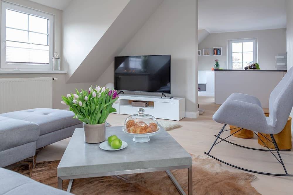 Ganze Wohnung, Sylter Dünengras - Gemütliche Obergeschosswohnung mit Dachterrasse in ruhiger in Tinnum, Sylt (Gemeinde)