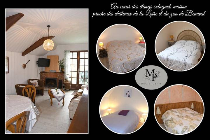 Gîte pour 8 personnes, avec terrasse ainsi que vue et jardin à Lassay-sur-Croisne - 2