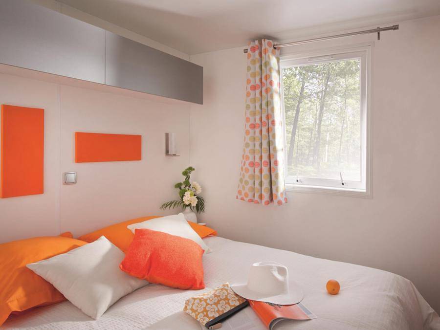 Flower Camping La Chênaie - Mobilhome 2 personas - Confort 18m² 1 habitación + terraza semicubierta + Tv in Yport, Región de Le Havre