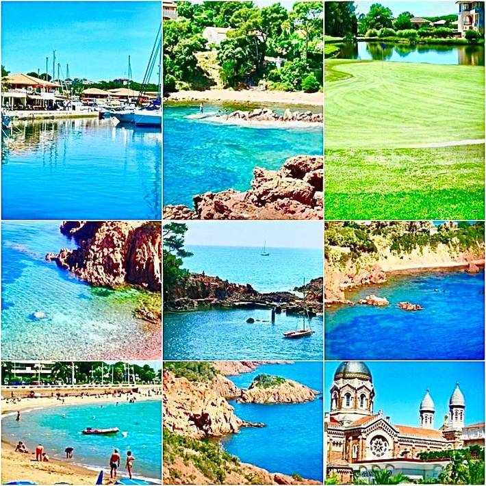 Gîte pour 4 personnes, avec vue et balcon dans Plage Beau Rivage Saint Raphael