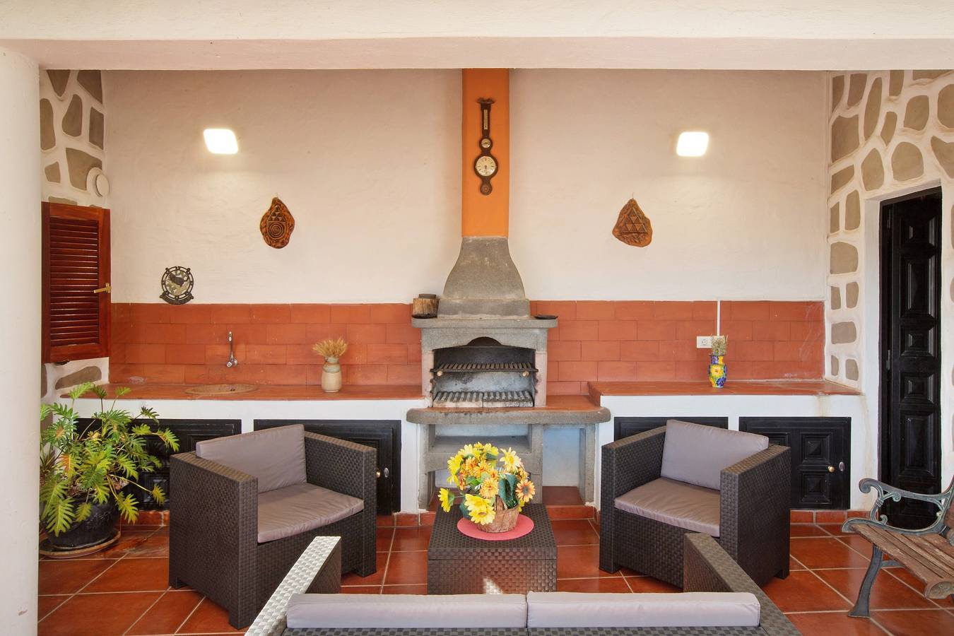 Casita Bentayga mit Wi-fi, Piratenterrasse, Garten und Bbq. in Lomo de Los Santos, Tejeda