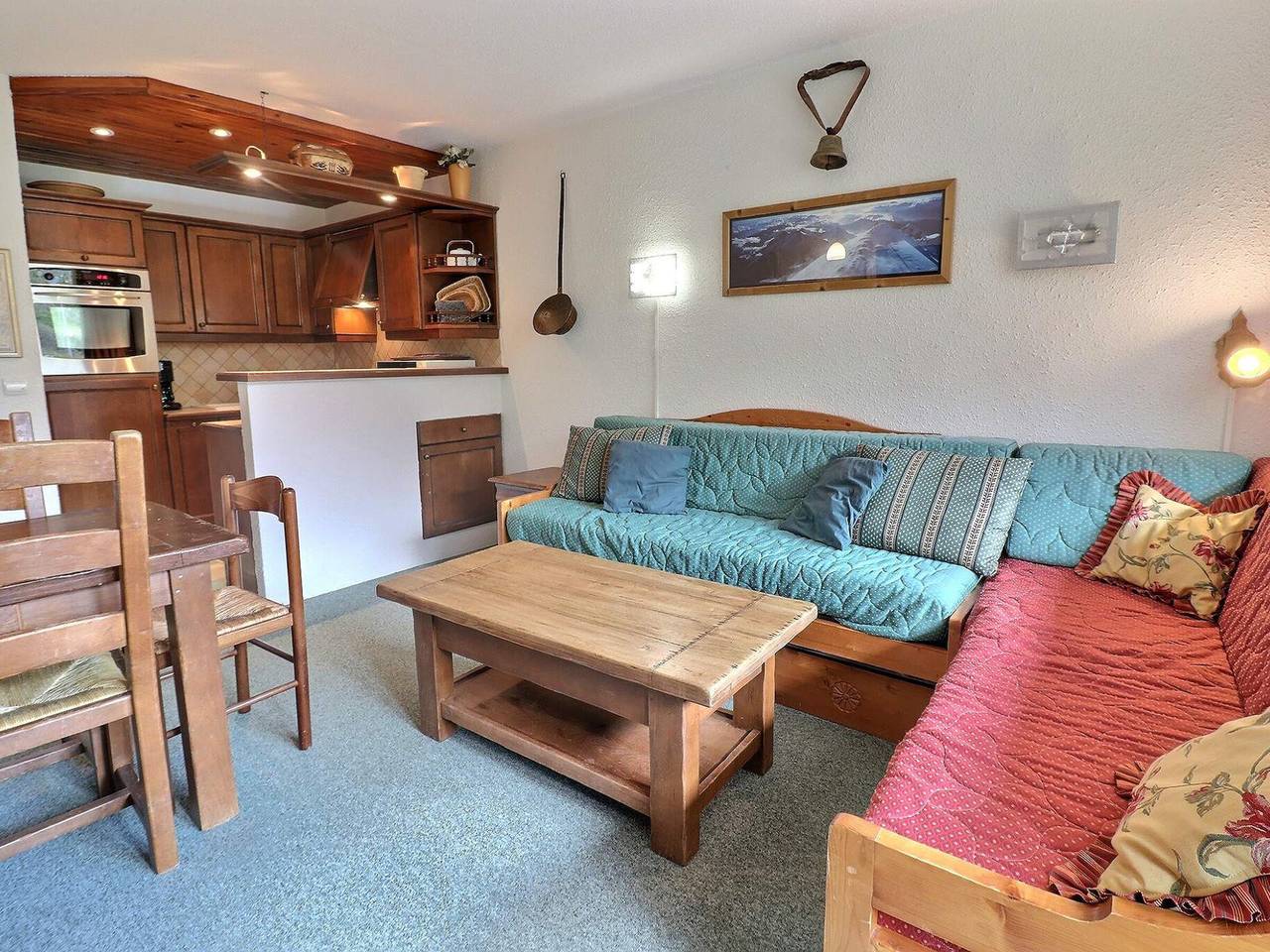 Apartamento entero, Apartamento confortable, balcón sur, 4 pers, cama doble in Méribel-Mottaret, Les Allues