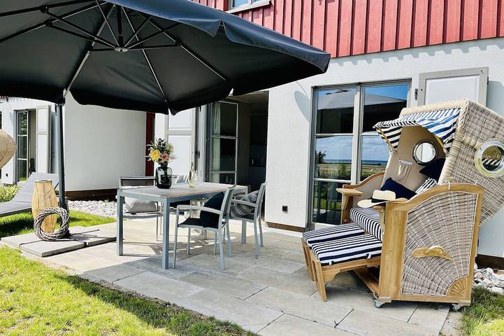 Ferienhaus für 6 Personen, mit Terrasse und Garten sowie Sauna, mit Haustier