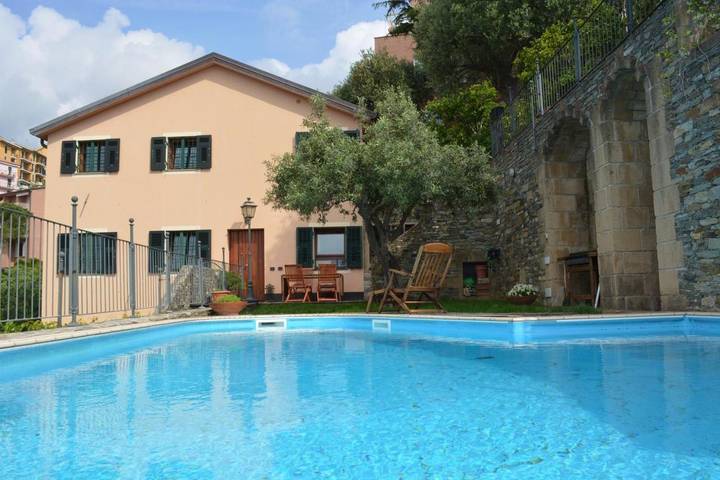 Chambre d’hôte pour 2 personnes, avec Terrasse ainsi que Jardin et Vue à Masone