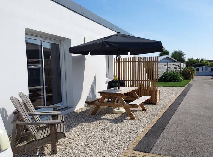 Gîte pour 2 personnes, avec terrasse et jardin, animaux acceptés dans Plage Porz Liogan Le Conquet