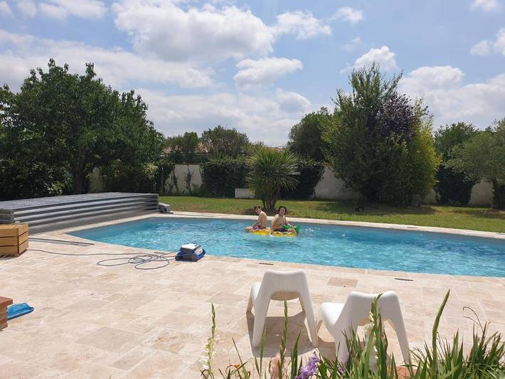 Appartement de vacances pour 2 personnes, avec Terrasse ainsi que Jardin et Piscine