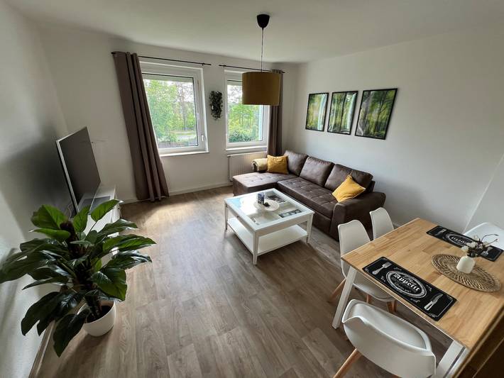 Ferienwohnung für 4 Personen, mit Whirlpool und Ausblick in Lauta