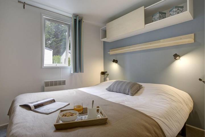 Mobil home pour 4 personnes, avec jardin ainsi que terrasse et piscine, animaux acceptés à Saint-Aubin-sur-Mer (Calvados) - 4