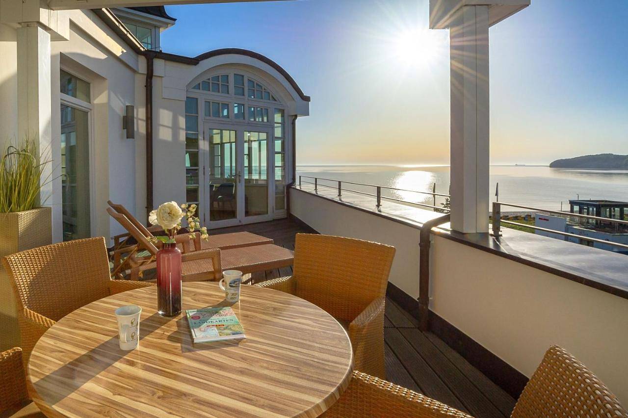 Strandschloss Binz - Penthouse "Royal Beach" mit Sauna, Kamin, Terrasse, Meerblick in Ostseebad Binz, Binz