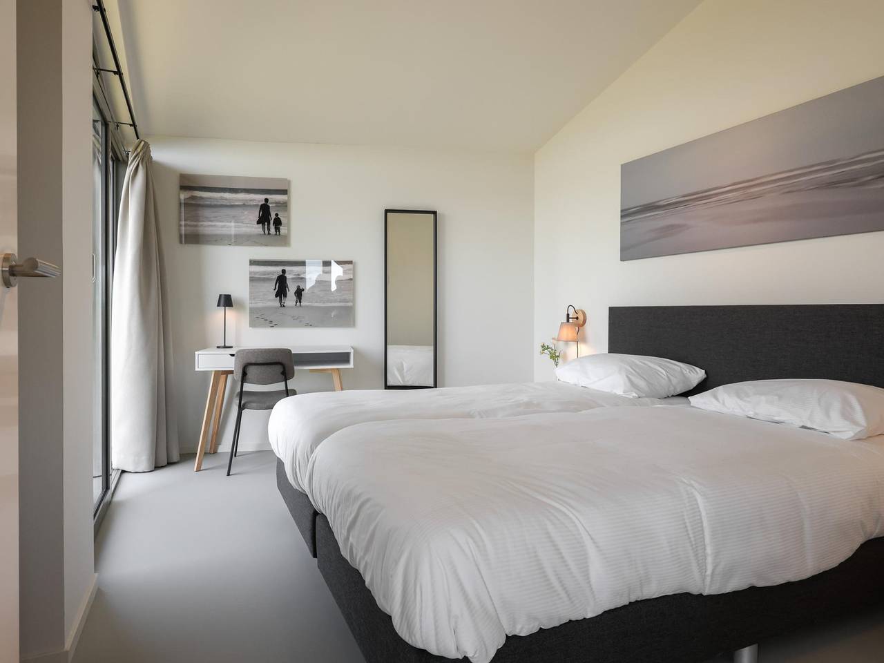 Naturhaus mit Blick über Felder in Wissenkerke, Zeeuwse Kust