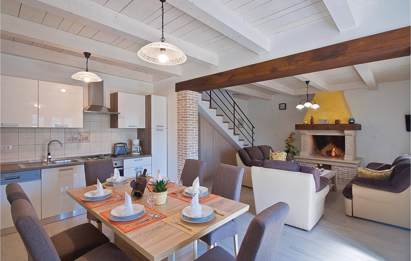 Holiday home for 6 people with terrace in Špadići, Melnica