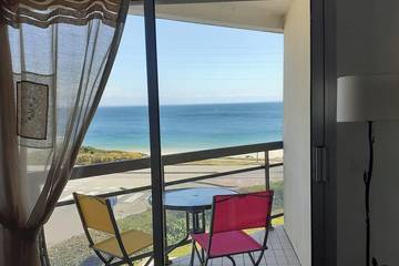 Gîte pour 4 personnes, avec balcon dans Plage Du Porigo