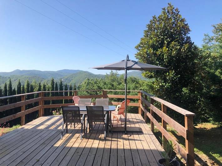 Gîte pour 5 personnes, avec vue ainsi que piscine et jardin, animaux acceptés à Le Vigan - 3