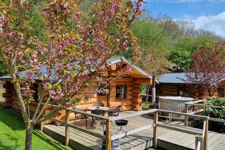 Blockhütte für 4 Personen, mit Whirlpool und Terrasse - 1