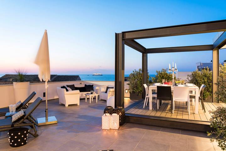 Apartamento para 6 personas, con Terraza en Trapani