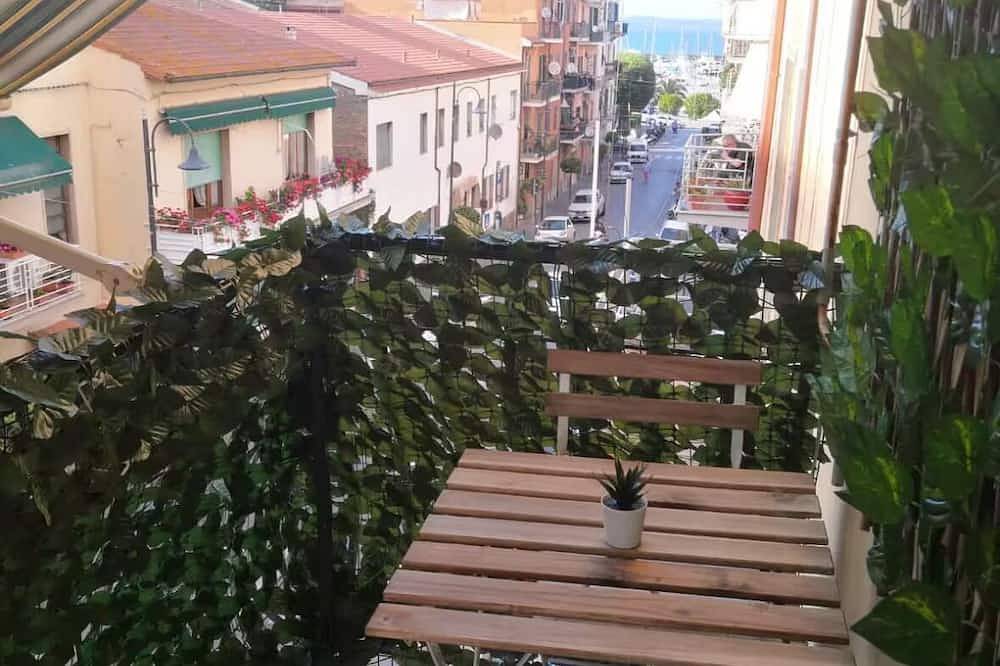 The view of the harbor in Porto Santo Stefano, Provincia de Grosseto