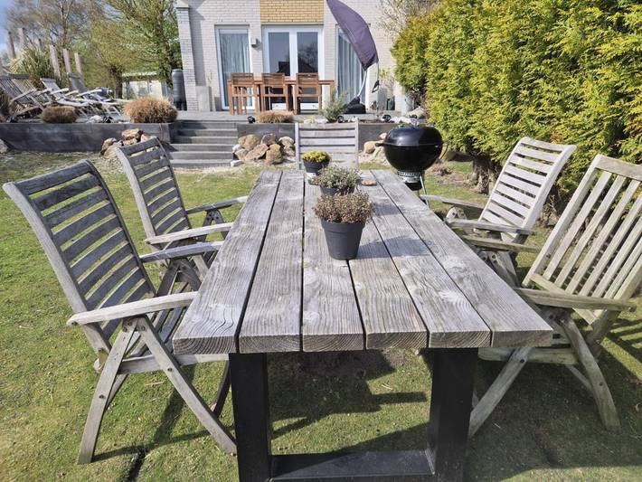 Ferienhaus für 6 Personen, mit Terrasse und Garten sowie Seeblick und Ausblick in Makkum - 4