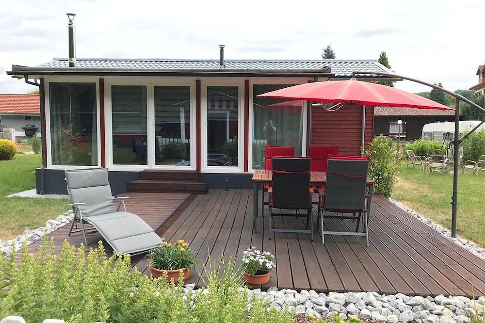 Houten huis met grote tuin en sauna \"honden welkom\" in Helferskirchen, Westerwald