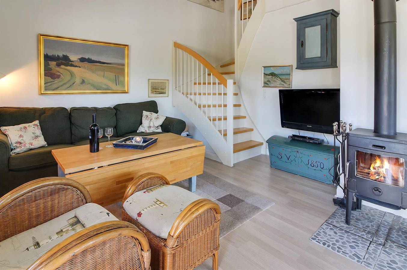 Hel lejlighed, Stunning apartment in Ringkøbing w/ 2 Bedrooms, Sauna and Wifi in Søndervig, Holmsland Klit