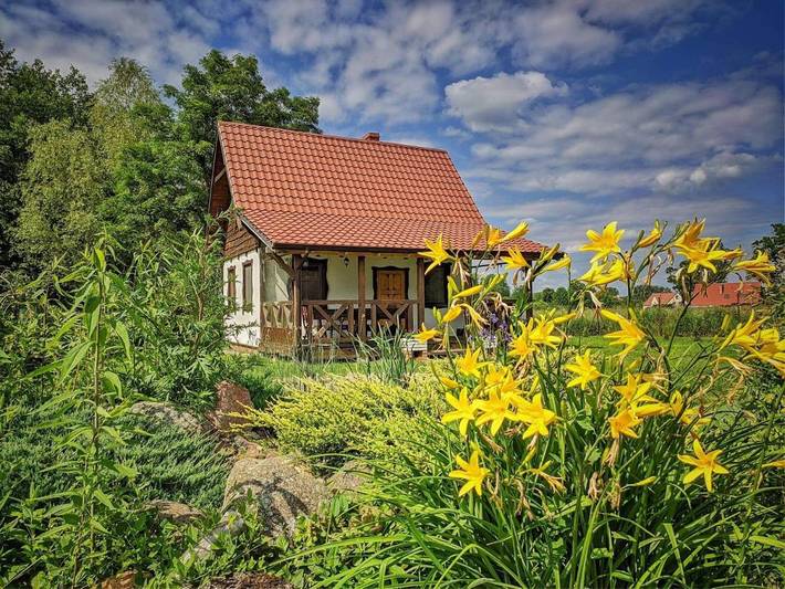 Domek letniskowy dla 8 osób, z ogród i taras, zwierzęta dozwolone na Mazury